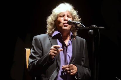 El cantaor Jos&eacute; Merc&eacute; en gala flamenca del Festival Internacional del Cante de las Minas de La Uni&oacute;n.