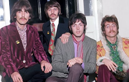 George Harrison, Ringo Starr, Paul McCartney y John Lennon: The Beatles en 1967.