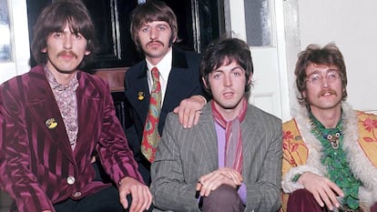 George Harrison, Ringo Starr, Paul McCartney e John Lennon: os Beatles em 1967.