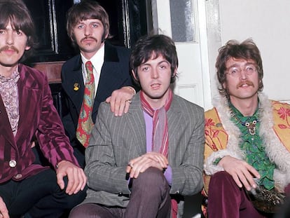 George Harrison, Ringo Starr, Paul McCartney y John Lennon: The Beatles en 1967.