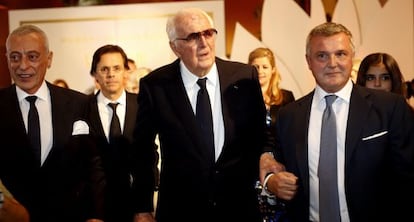 Hubert de Givenchy durante la presentación de su obra en España.