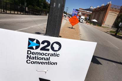 Cartel de la Convención Demócrata en Milwaukee.