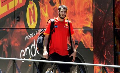 Abrines, en la concentración de la selección española.