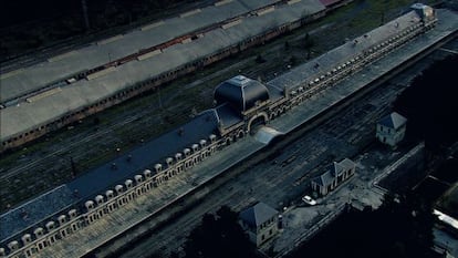 Imagen de la estación internacional de ferrocarril de Canfranc.