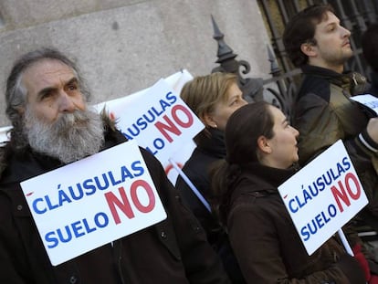 Concentraci&oacute;n de la plataforma de afectados por las cl&aacute;usulas suelo.