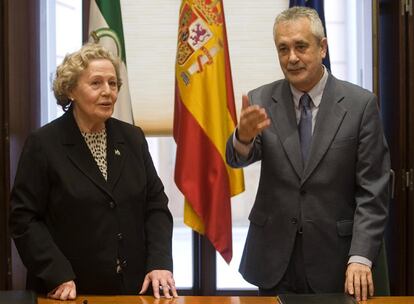 José Antonio Griñán con María de los Ángeles Infante