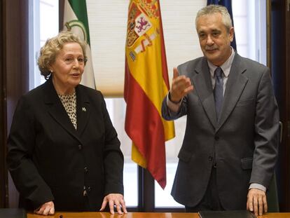 José Antonio Griñán con María de los Ángeles Infante