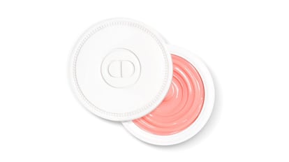 Tratamiento fortalecedor para las uñas de Dior, color peach fuzz (color albaricoque y elegante envase redondo)