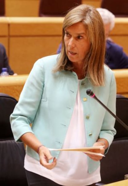 Ana Mato, esta tarde en el Senado.