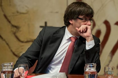 El presidente catal&aacute;n Carles Puigdemont.