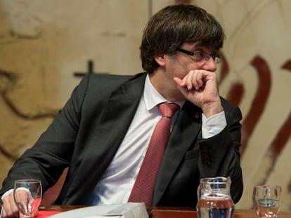 El presidente catal&aacute;n Carles Puigdemont.