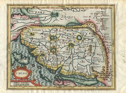 Mapa de las Indias orientales, de Matthias Quad, Colonia, 1600. La ruta del Galeón Manila unía esta zona con México.
