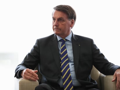 O presidente Jair Bolsonaro, no dia 18 de junho, em Brasília.