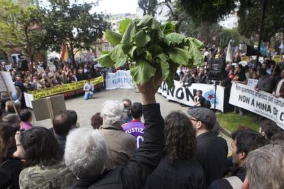 Protesta contra la mina