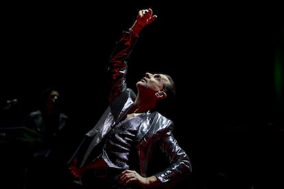 David Gahan, líder de Depeche Mode, durante su actuación en el Ziggo Dome de Ámsterdam, en octubre de 2022.