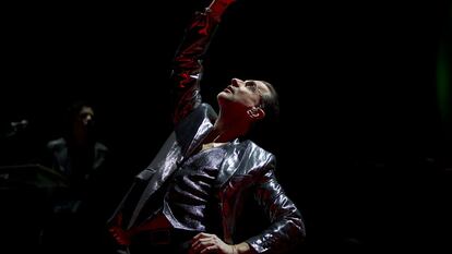 David Gahan, líder de Depeche Mode, durante su actuación en el Ziggo Dome de Ámsterdam, en octubre de 2022.