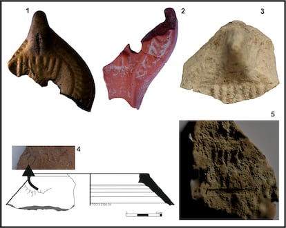 Materiales judíos con inscripciones de Cástulo.