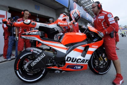 Nicky Hayden, en Laguna Seca