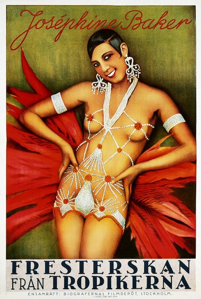 Josephine Baker triunfó con 'La Revue Nègre' ("la rebvista negra"), mezcla explosiva de fantasía y erotismo. |