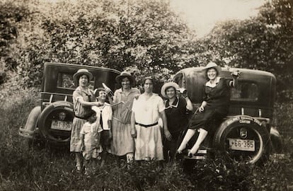 Españolas en Canton (Ohio), uno de los lugares donde se concentró la emigración, hacia 1930.