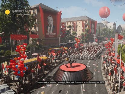 Una imagen de la distopía soviética de 'Atomic Heart'.