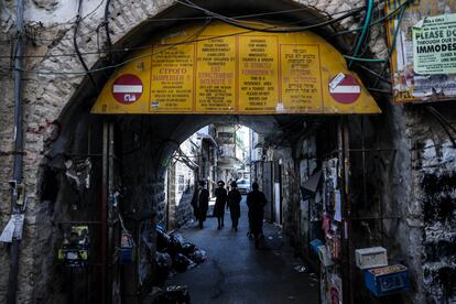 Vida cotidiana en el barrio ultraortodoxo de Mea Shearim en Jerusalén. 