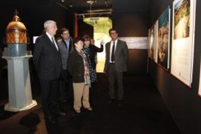 La presidenta de la Diputación, Luisa Pastor, durante la inauguración de la exposición.