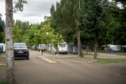 Interior del camping de Boñar, el 9 de julio de 2024.