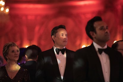 Elon Musk, en la gala del America First Policy Institute celebrada en Mar-a-Lago en Palm Beach, Florida.