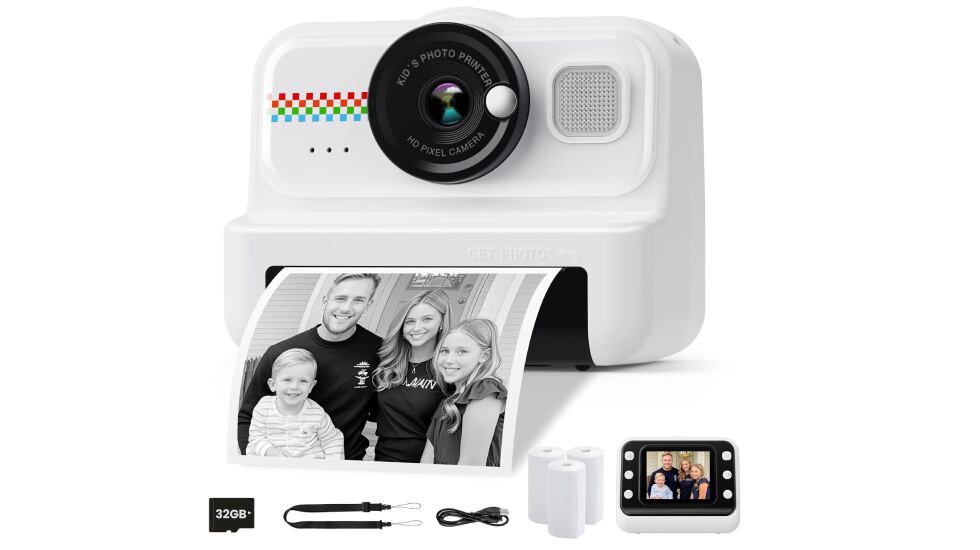 Cámara instantánea para uso infantil.