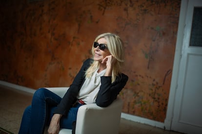 La actriz Bibiana Fernández retratada en el Teatro Pavón.
