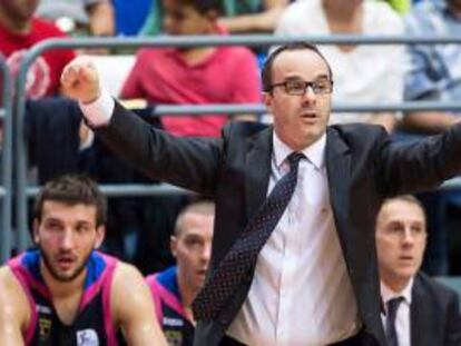 El nuevo entrenador del Joventut, Diego Ocampo, en su etapa en el Estudiantes.