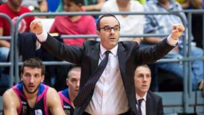 El nuevo entrenador del Joventut, Diego Ocampo, en su etapa en el Estudiantes.