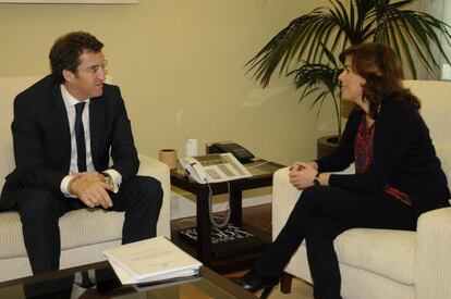 Feióo junto a la Vicepresidenta