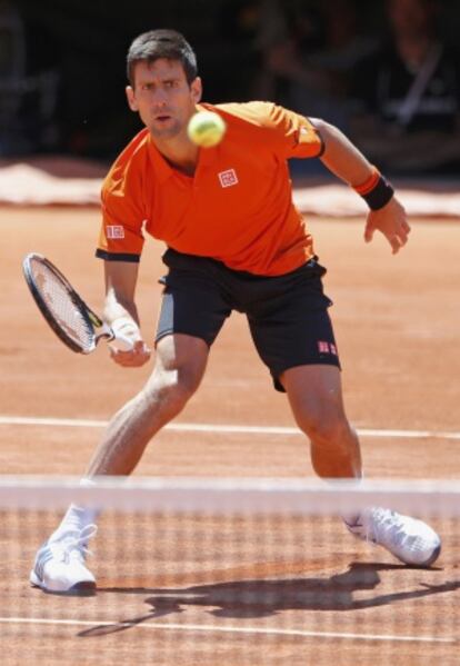Djokovic, durante el partido contra Murray.
