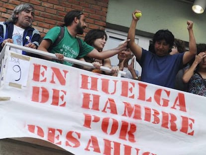 Protesta contra los desahucios.