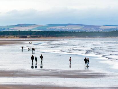 La playa de West Sands, en Saint Andrews (Escocia). 