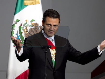 Enrique Peña Nieto, tras asumir la presidencia de México, en 2012.