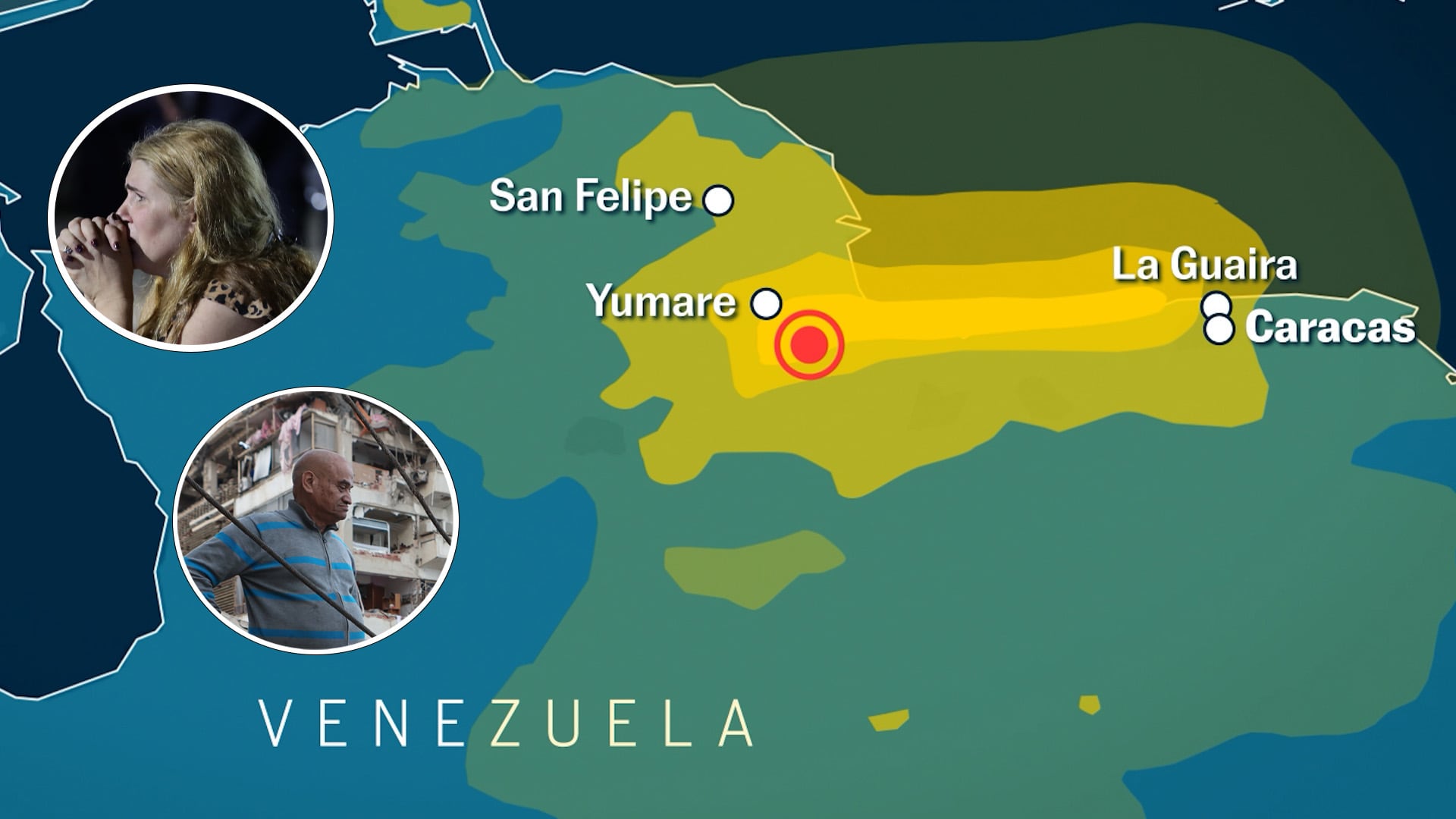 De los primeros temblores a los rescates: la reconstrucción visual del terremoto en Venezuela