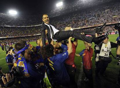 Els jugadors del Barça mantegen Guardiola en la seva etapa com a entrenador del club.