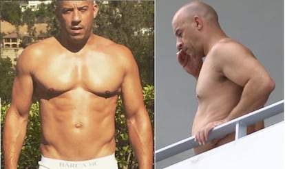 El cambio físico de Vin Diesel.