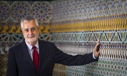 José Antonio Griñán, en el palacio de San Telmo, sede del Gobierno andaluz, el pasado viernes.