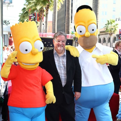 HOLLYWOOD, CA - FEBRUARY 14:  Matt Groening at Matt Groening Hollywood Walk Of Fame Induction Ceremony held on February 14, 2012 in Hollywood, California.  (Photo by Alexandra Wyman/WireImage)