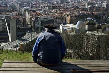 Vista de Bilbao, desde el monte Artxanda.