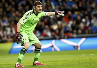 Casillas durante el partido