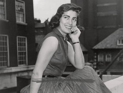 Irene Papas, a los 24 años en Londres.