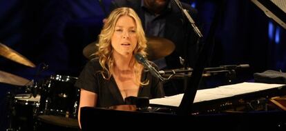 Diana Krall en un concierto en San Sebastián en 2008.