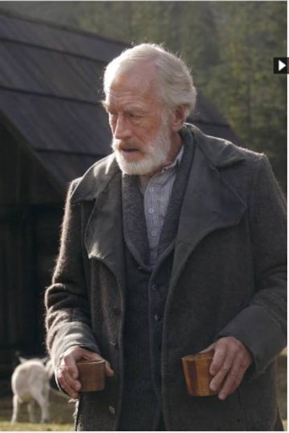 Max von Sydow, como abuelo de Heidi en la película de 2005.