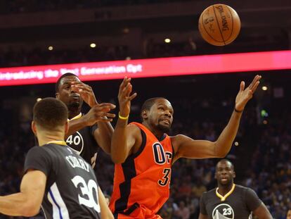 Kevin Durant, Barnes y Curry.