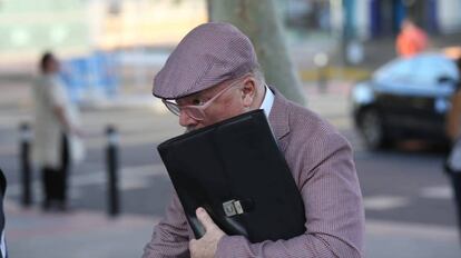 El excomisario Villarejo en los juzgados de Plaza de Castilla.